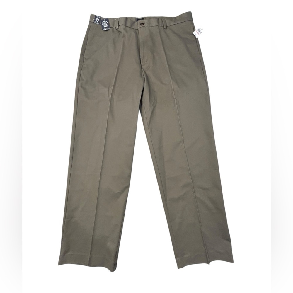 IZOD Men's Madison Flat‎ Front Performance Chino Pants with Sport Flex NWT